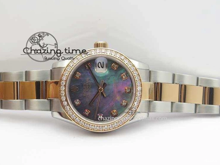 SS Bracelet RG Dial On BP-Maker DateJust V2 Diamond RG A2824 Edition MOP 31mm Best Markers SS 1128